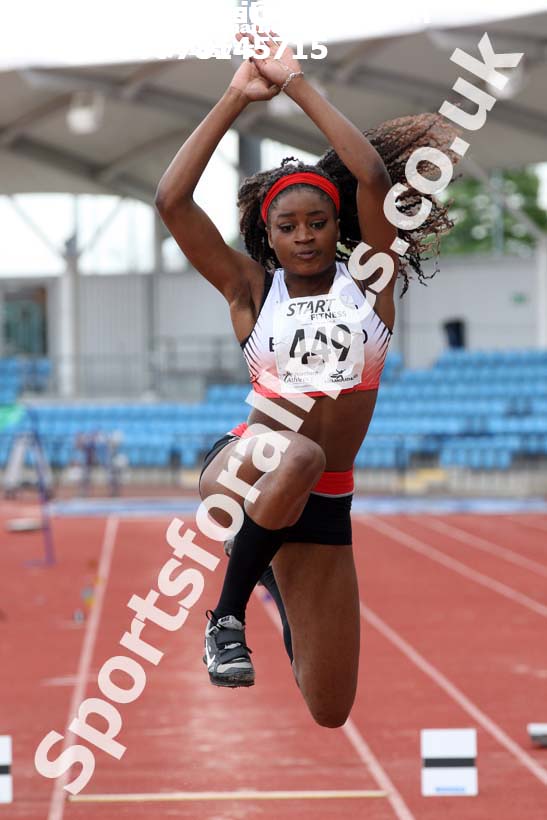 Womens under-20s triple jump, Northern Senior and Under-20s Champs., SportsCity, Manchester. Photo: David T. Hewitson/Sports for All Pics